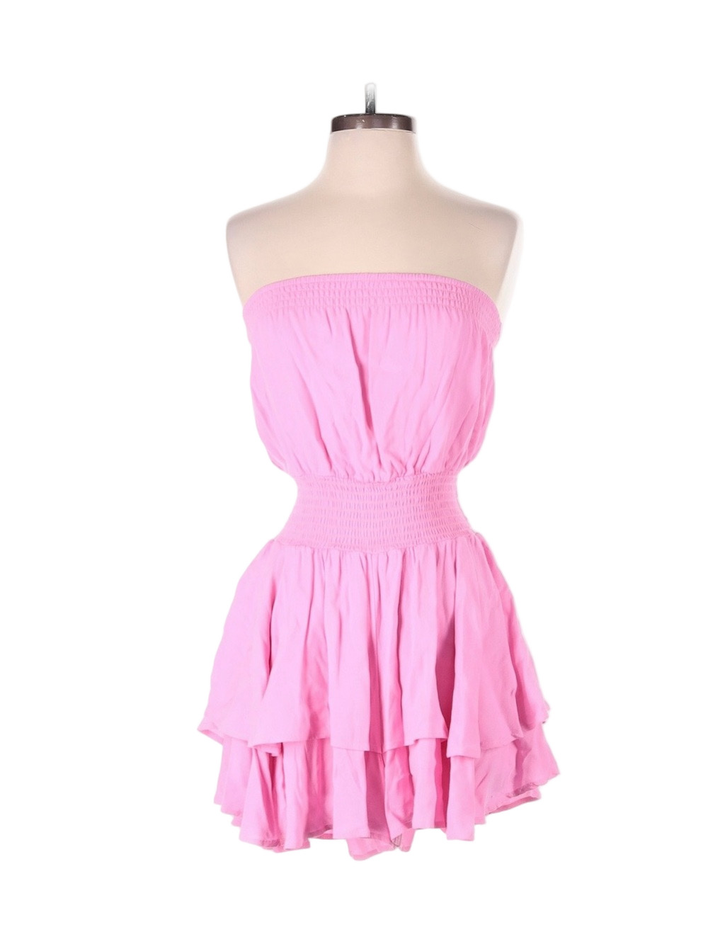 Bobi Los Angeles Strapless Pink Romper